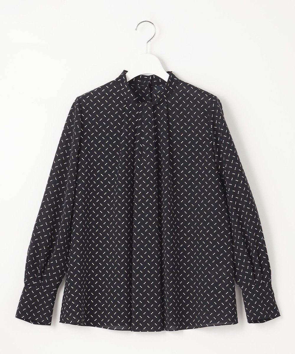 自由区 【洗える】ライトサテン ブラウス 