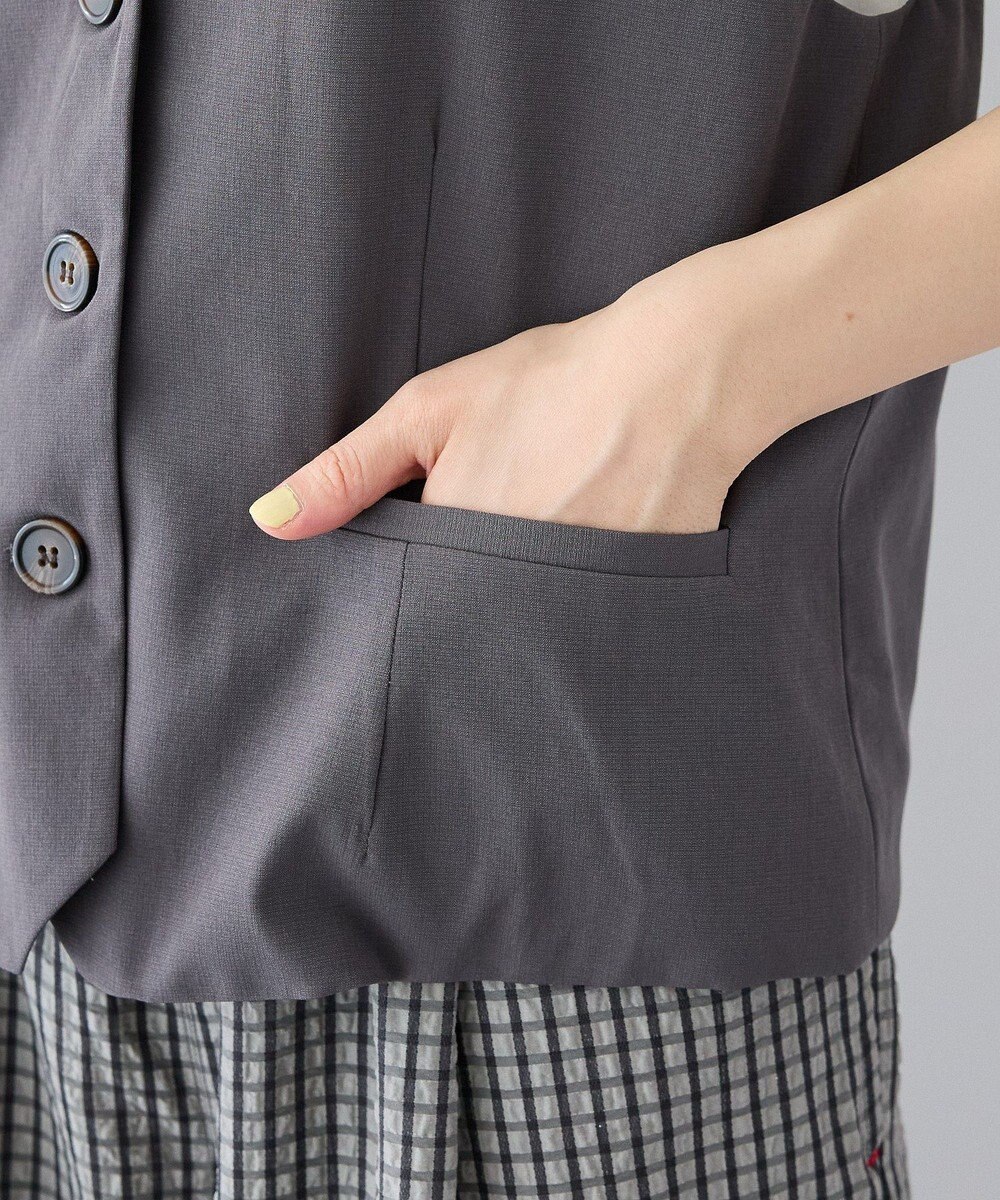 CRAFT STANDARD BOUTIQUE バックスリットショートベスト 