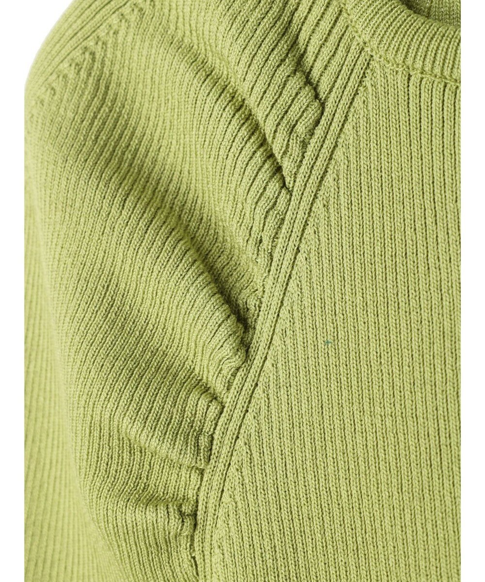 Green Parks 袖ギャザーラグランニットプルオーバー 
