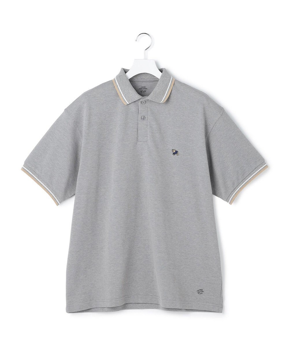 J.PRESS YORK STREET 【UNISEX】ブルドックワッペン カノコ ポロシャツ 