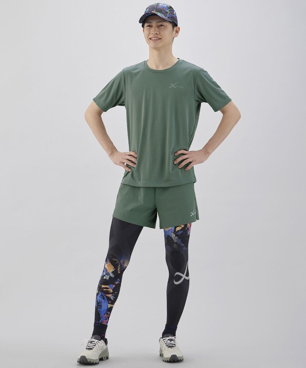 CW-X 【UNISEX】 CW-X ボトムス ランニングパンツ 2分丈 はっ水(本体) UVカット率90%以上(本体) ユニセックス DHR335 /ワコール 