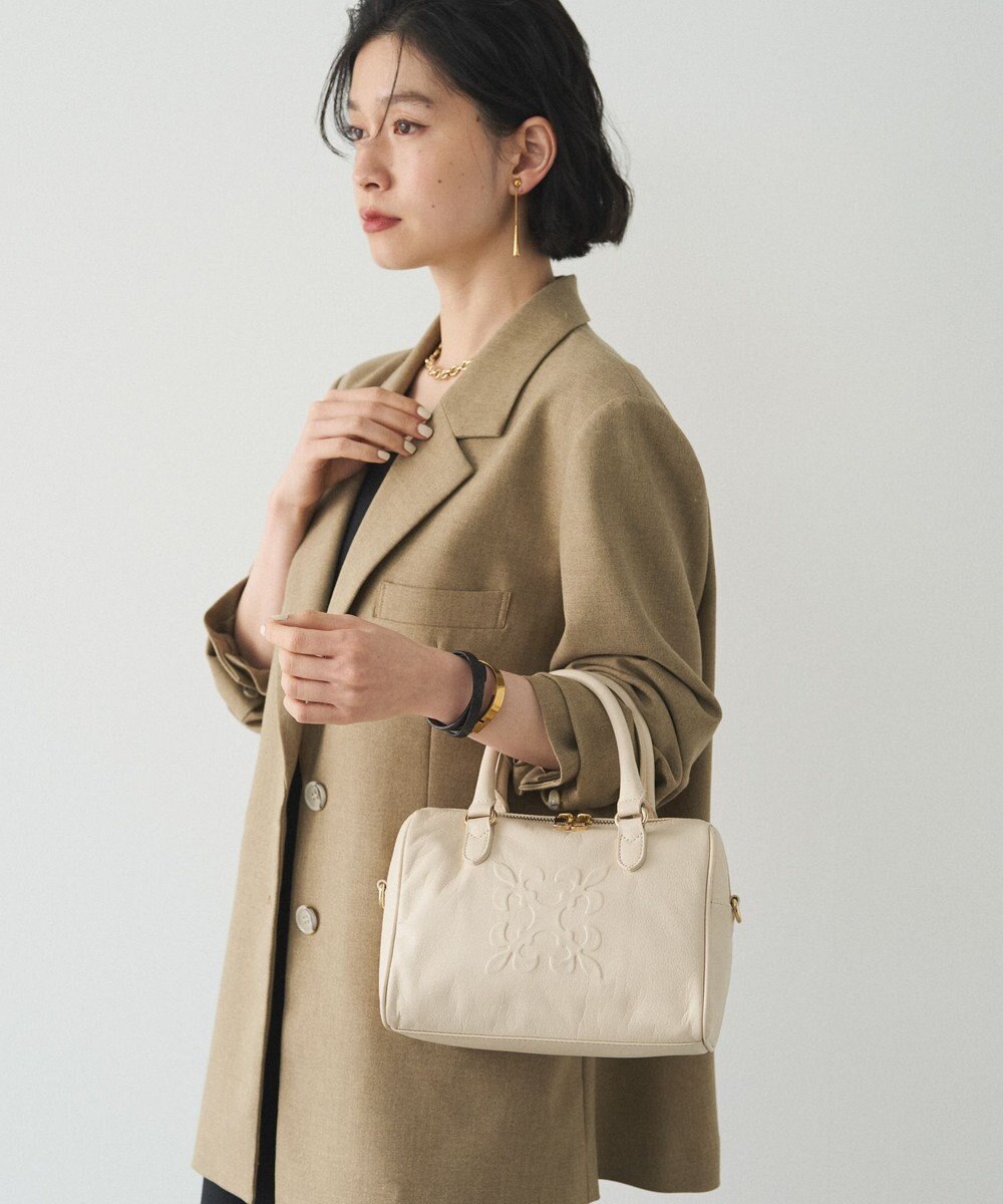 russet 《composition》レザー2WAYミニボストンバッグ(CE-1684) 