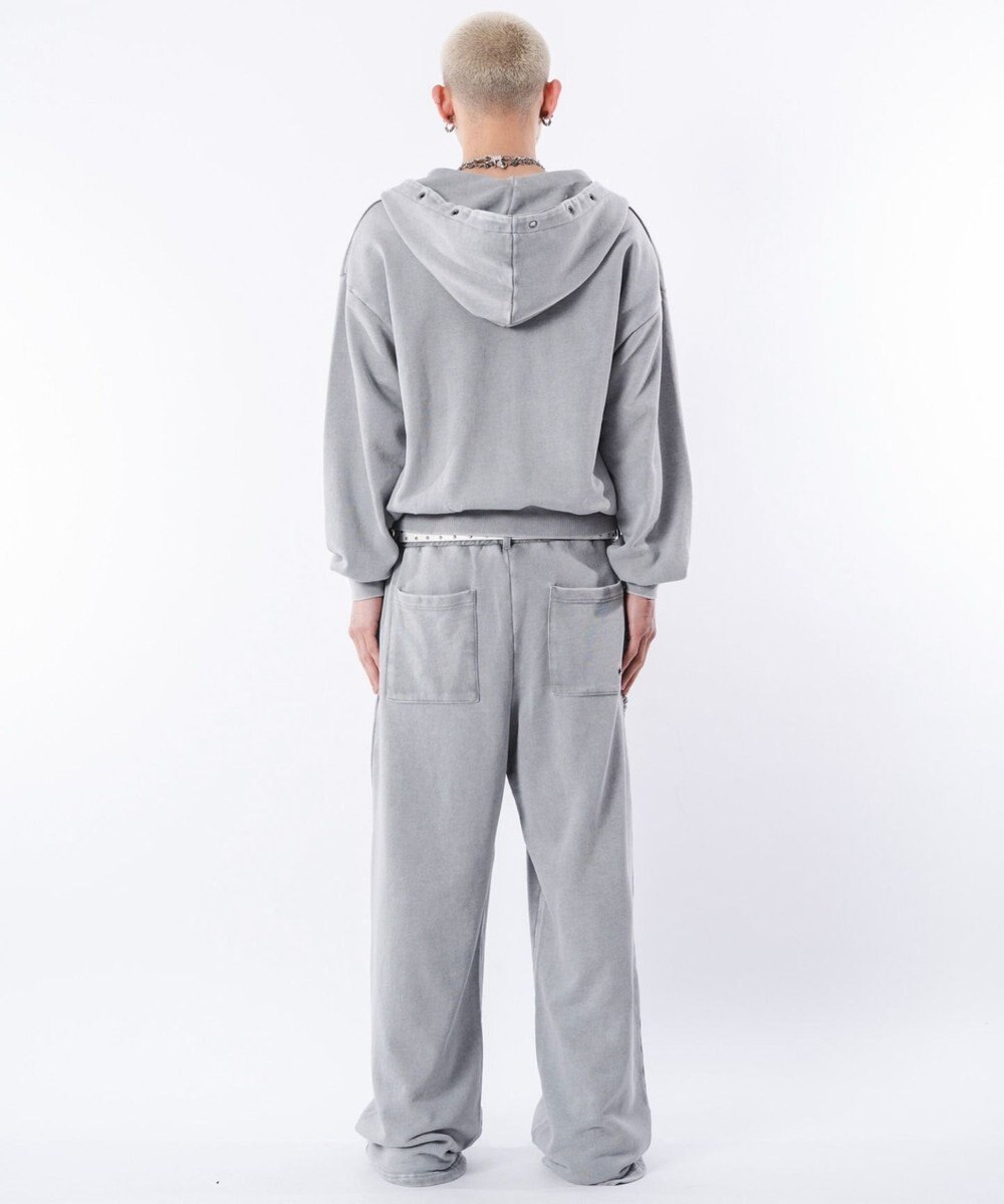 WEGO 【ウエストゴム/ユニセックス着用ITEM】ブリーチハトメスウェットパンツ 