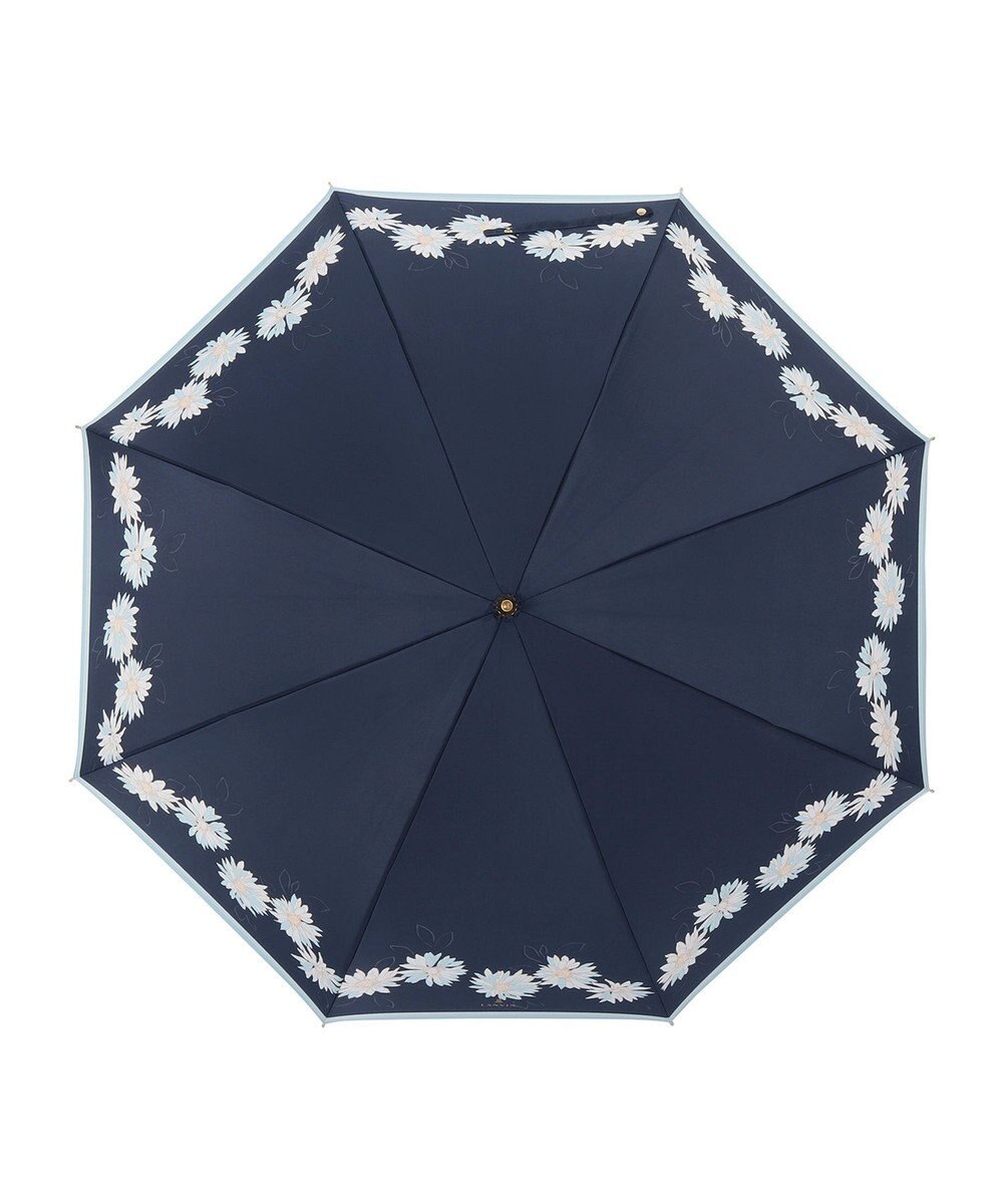 MOONBAT 【雨傘】ランバン　オン　ブルー (LANVIN en Bleu) 花柄 プリント 長傘 