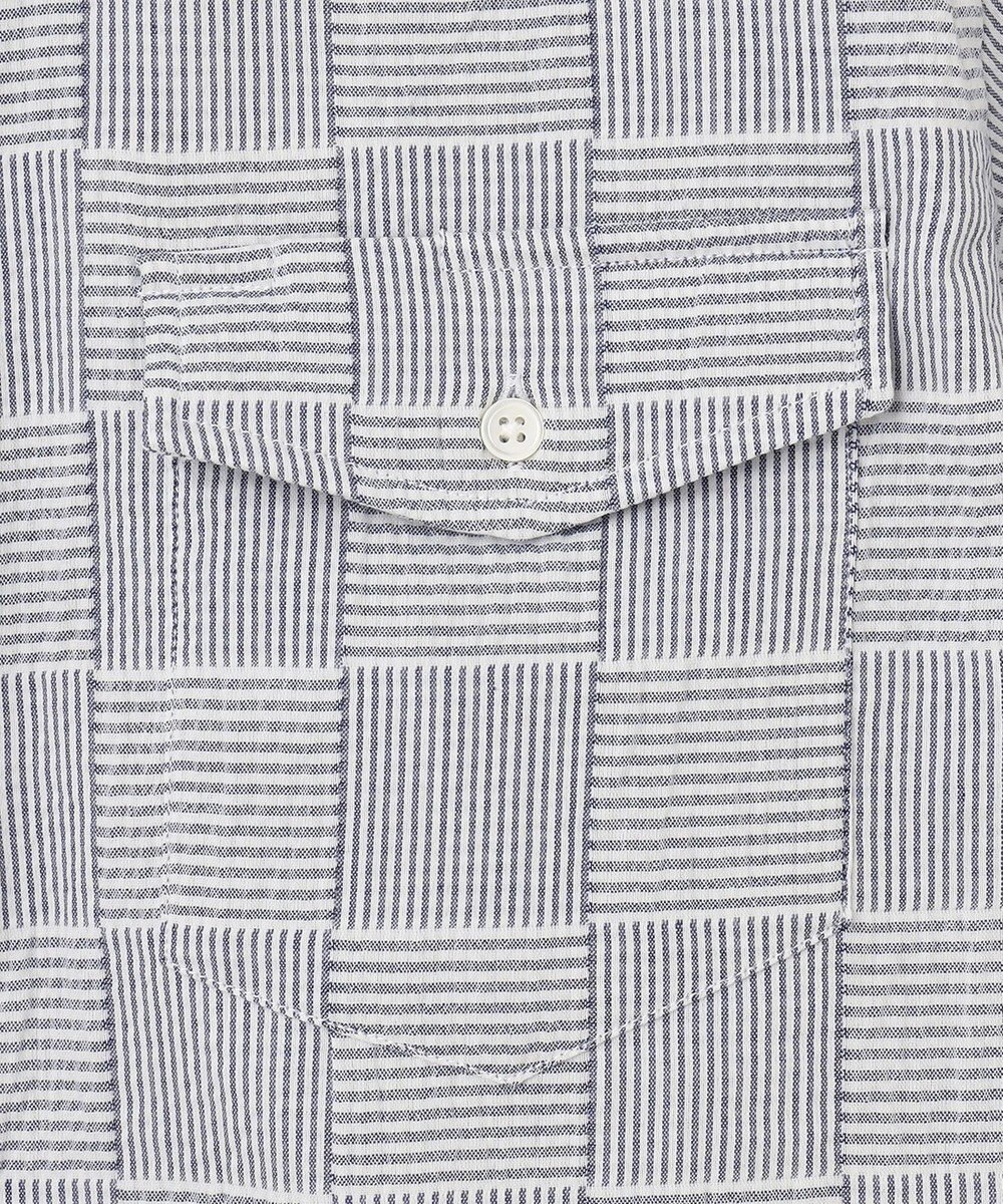 J.PRESS MEN 【クールマックス】パッチワークサッカー プルオーバー 