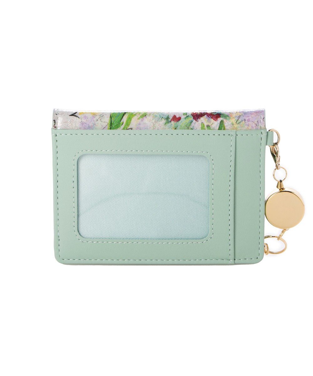 LANVIN en Bleu アクアレル リール付きパスケース 