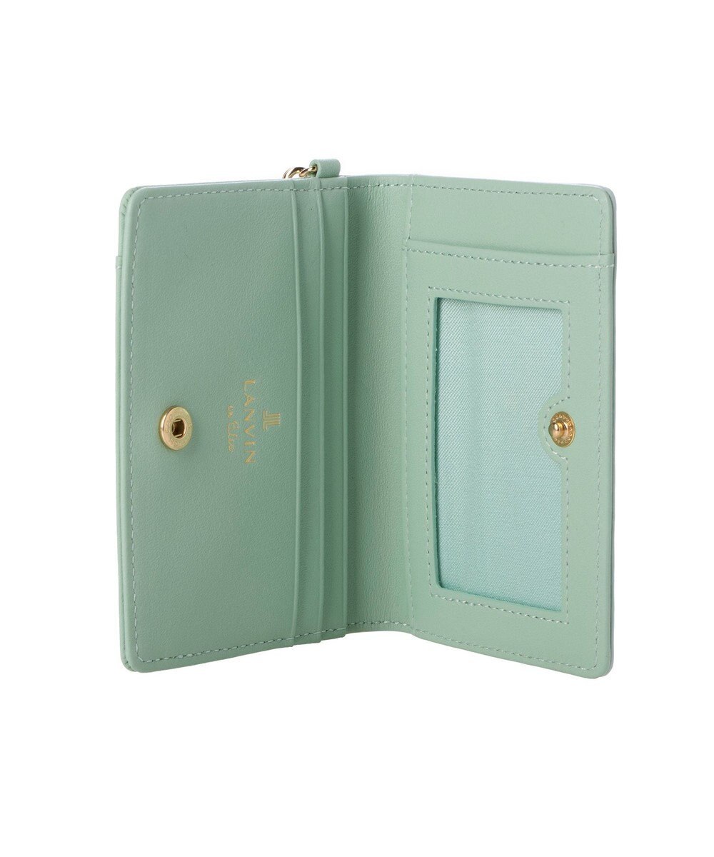 LANVIN en Bleu アクアレル リール付きパスケース 