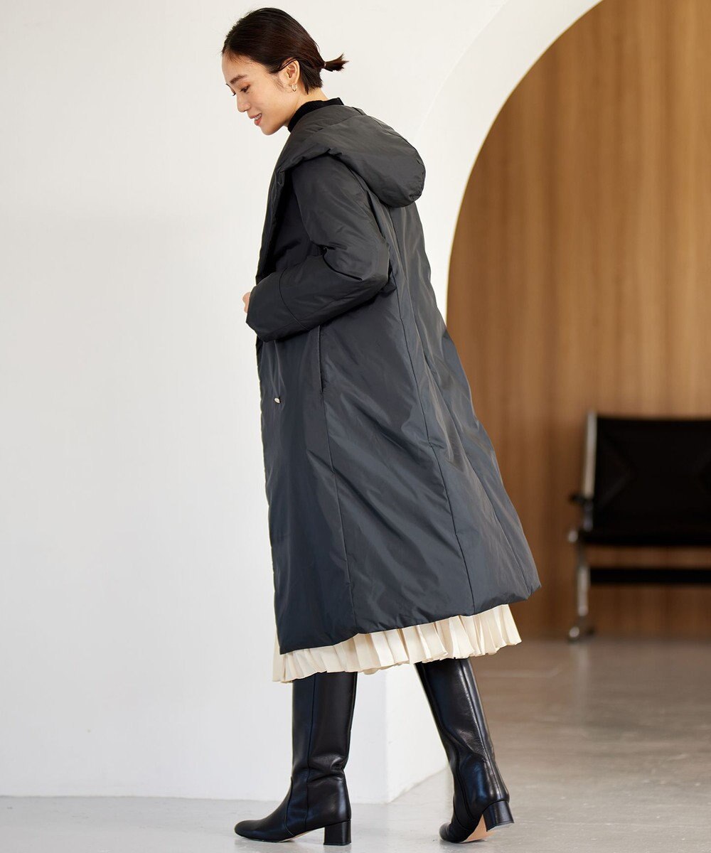 自由区 S ADSシャンブレータフタ ダウンコート 