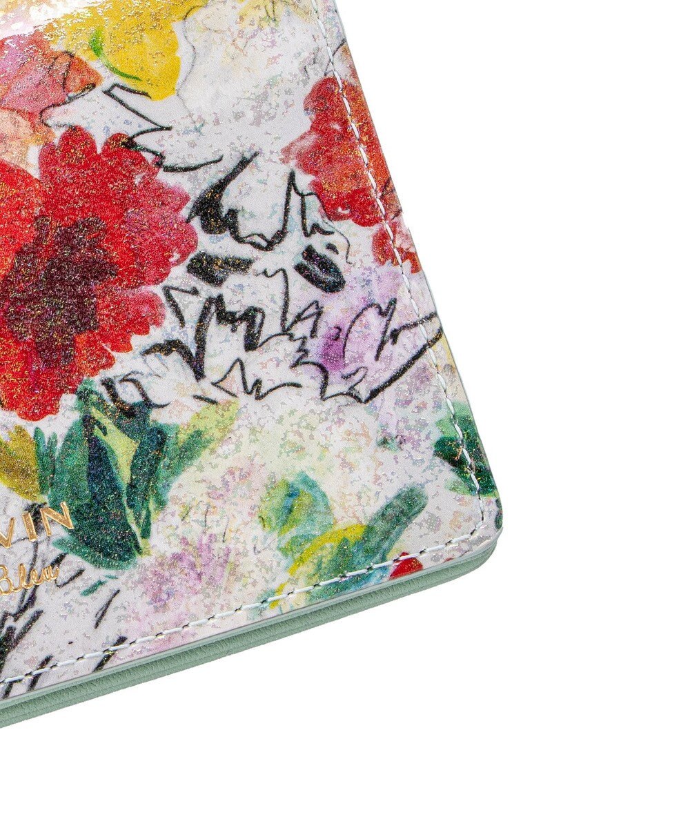 LANVIN en Bleu アクアレル リール付きパスケース 