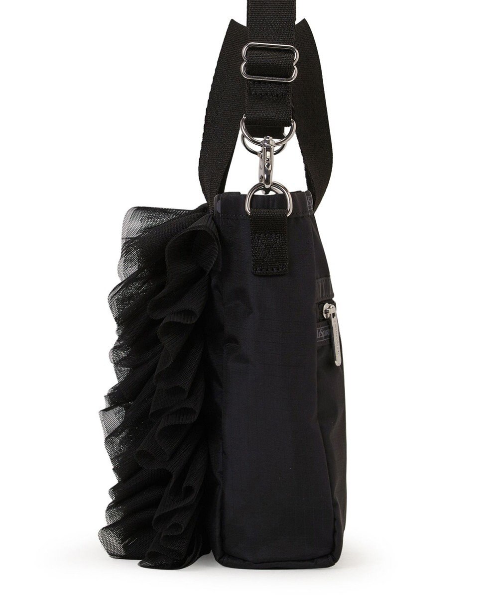 LeSportsac RUFFLE MINI N/S TOTE/ブラックレースラッフル 