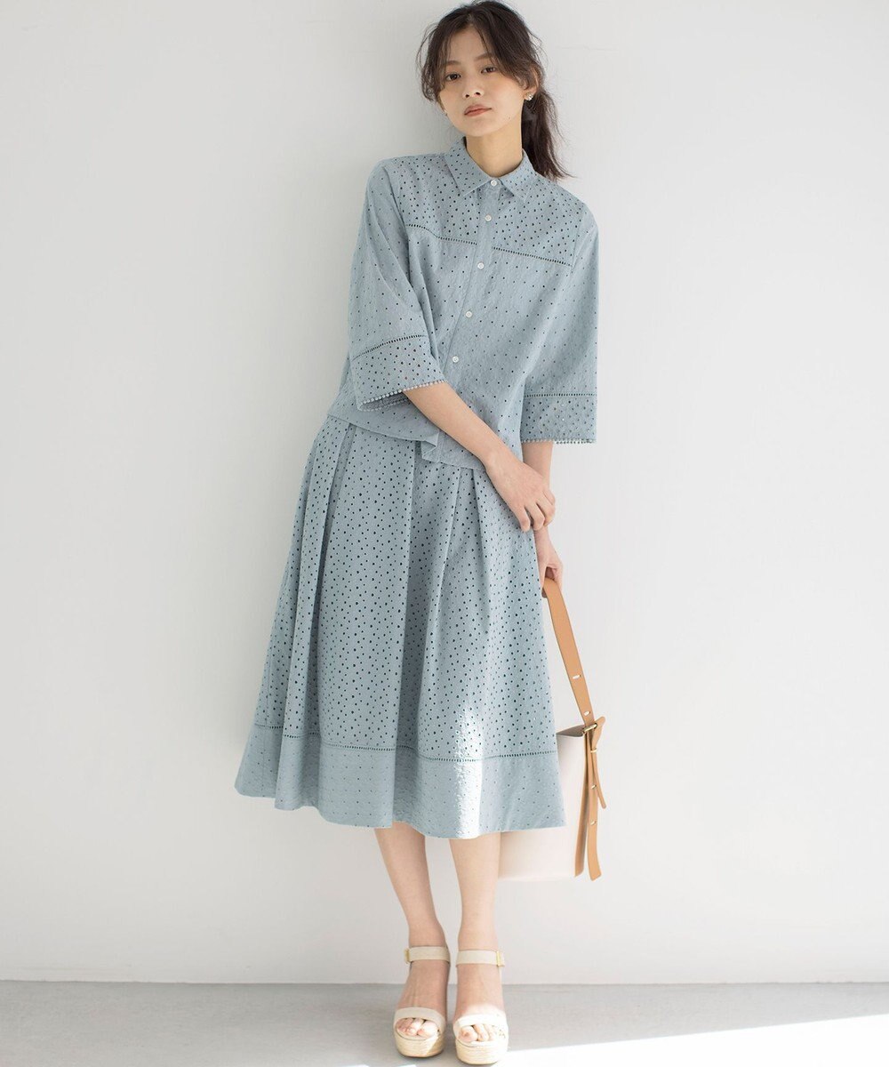 組曲 エンブロイダリーレース スカート 