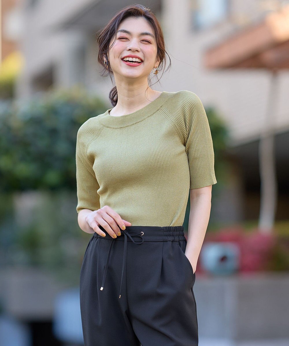 ANY ラメリブニット 