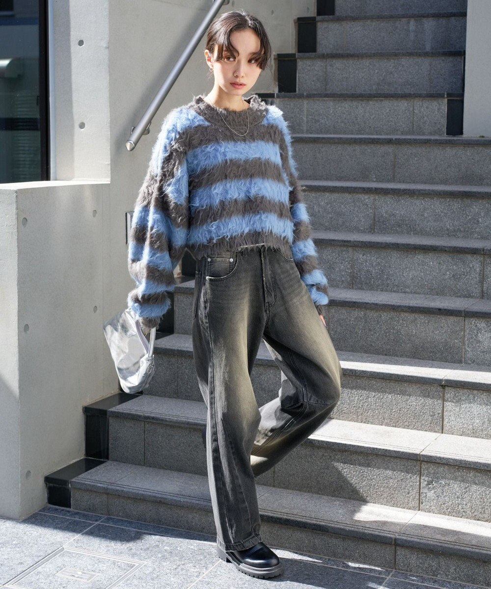 WEGO ファータッチボーダーショートプルオーバー 