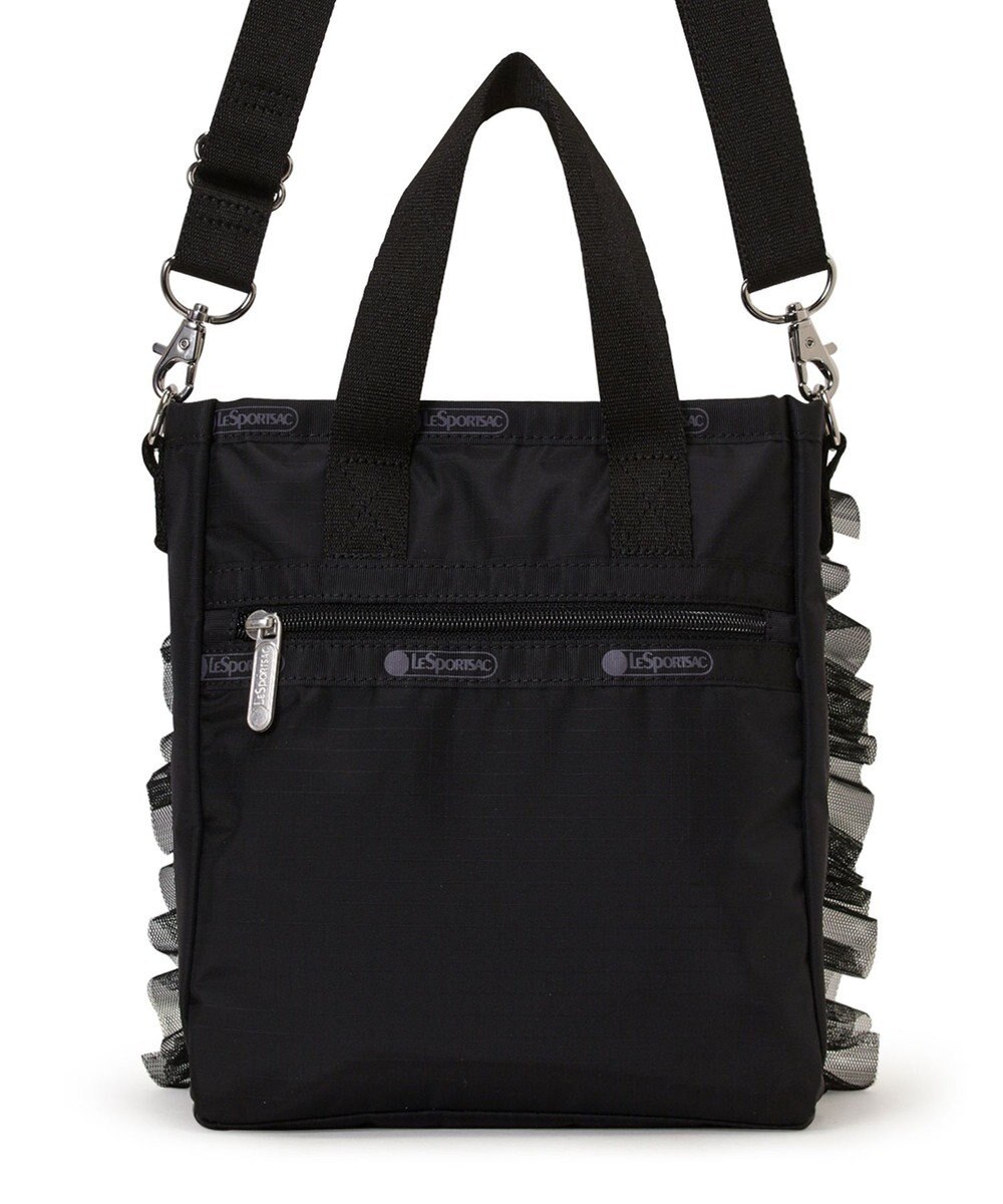LeSportsac RUFFLE MINI N/S TOTE/ブラックレースラッフル 