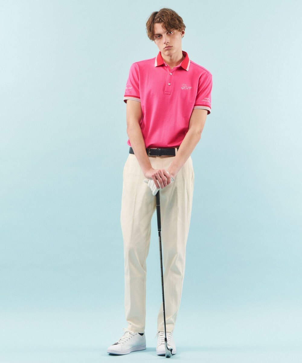 23区GOLF 【MEN】【UVケア/吸水速乾】ハニカムカノコ 半袖ポロシャツ 