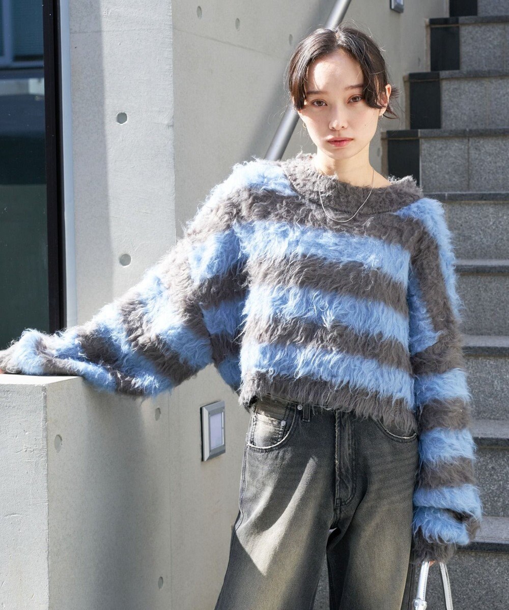 WEGO ファータッチボーダーショートプルオーバー 