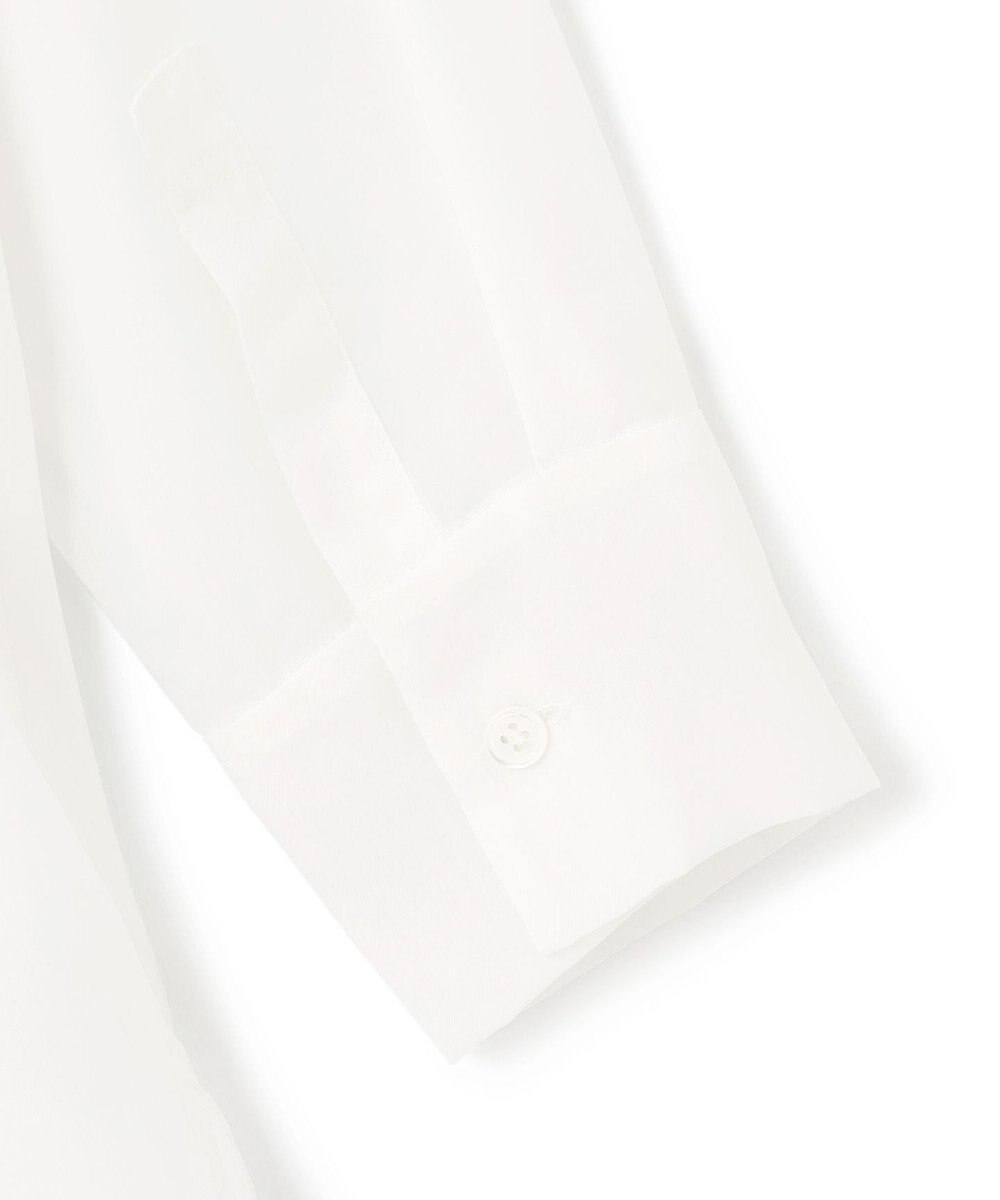 ICB L 【洗える】 PlaXシアーオーガンジー シャツ 