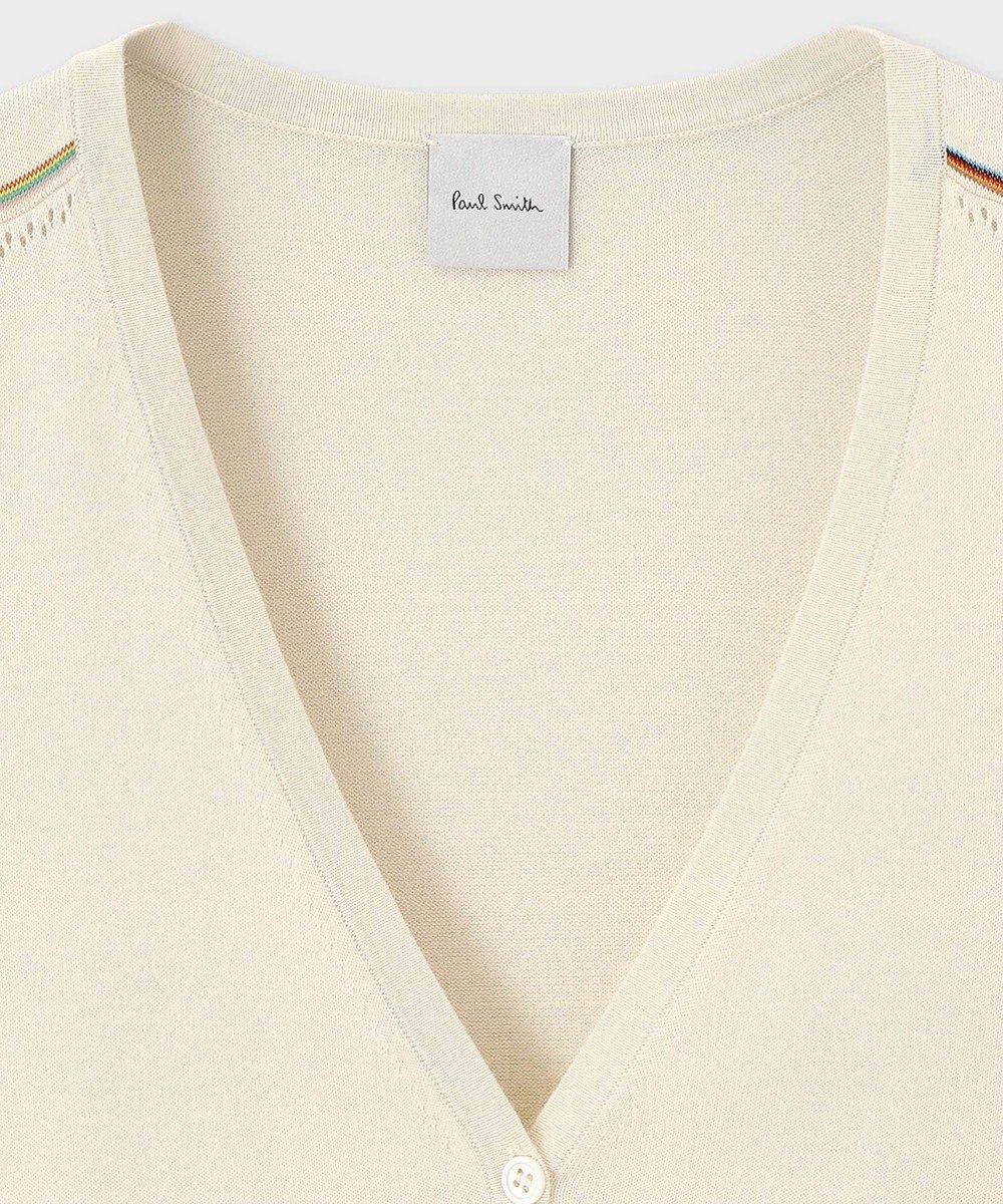 Paul Smith 【洗える】Signature Stripe アイレット カーディガン 