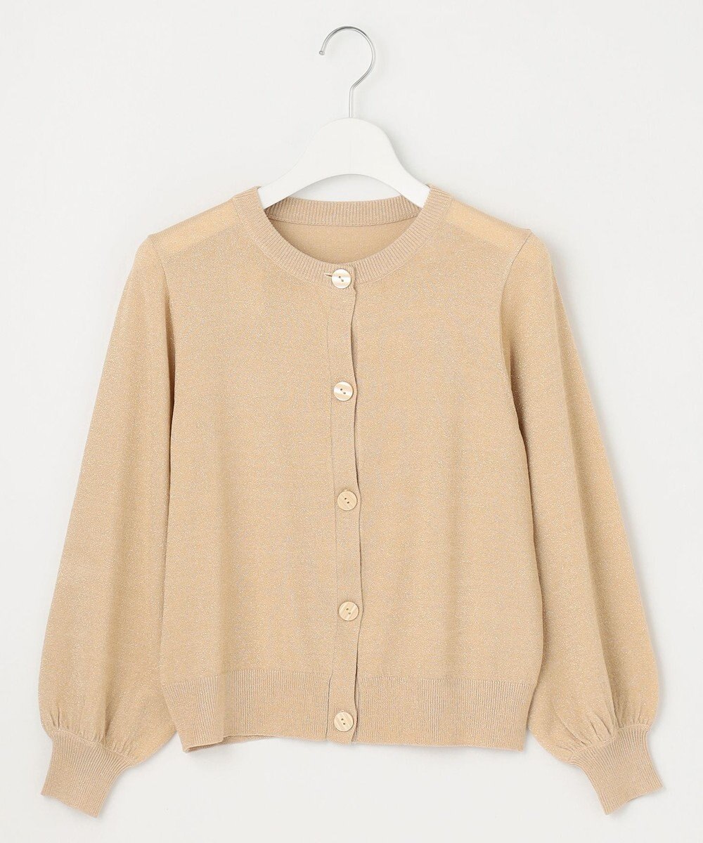 Feroux 【洗える】ラメニットカーディガン 