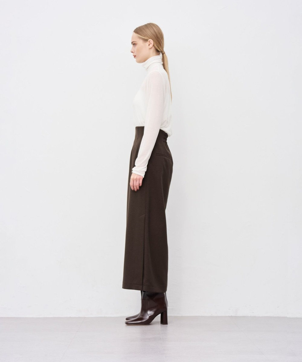 uncrave ウォッシャブルウールライクツイル Iラインスカート 