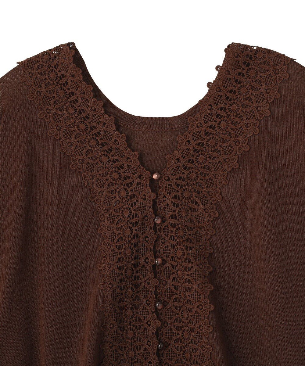 earth music&ecology 【2WAY】レーストリムシアーニットカーディガン 