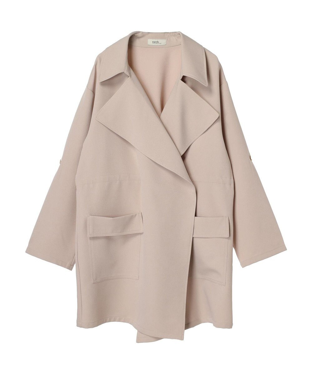 earth music&ecology ニュアンスビッグカラーコート 