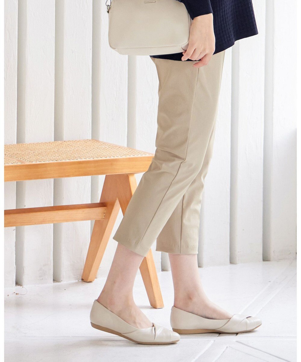 Tiaclasse 【小倉優子さん着用・日本製・洗える】サーラドライ・テーパードパンツ 