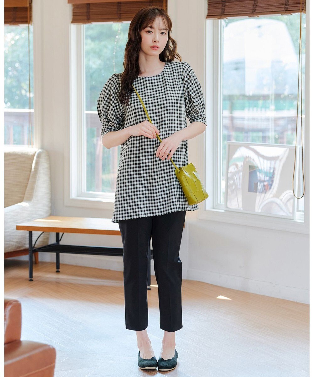 Tiaclasse 【小倉優子さん着用・日本製・洗える】サーラドライ・テーパードパンツ 