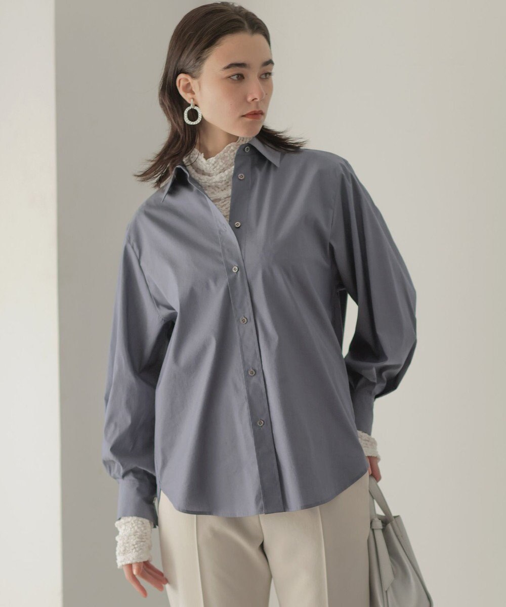 組曲 S エアリーシャーティング オーバーシャツ 