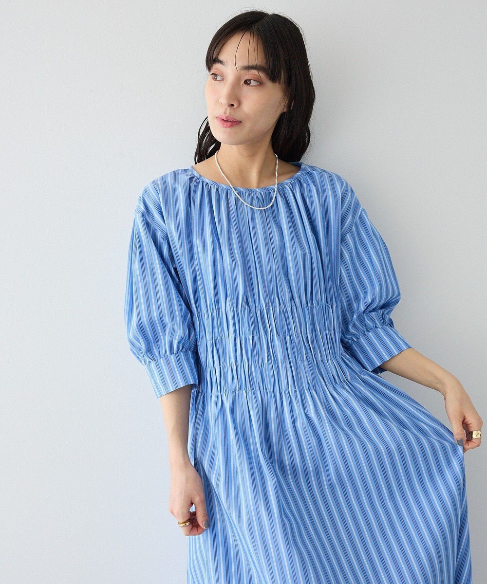 CRAFT STANDARD BOUTIQUE インド製 ハーフスリーブシャーリングワンピース 