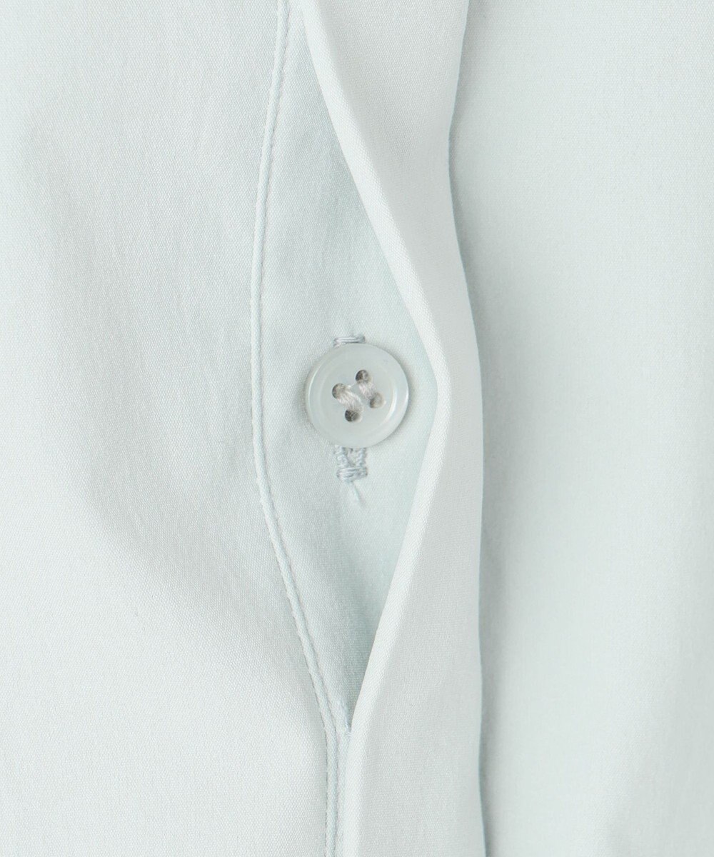 ICB 【洗える】ヴィンテージスパンブロード バンドカラーシャツ 