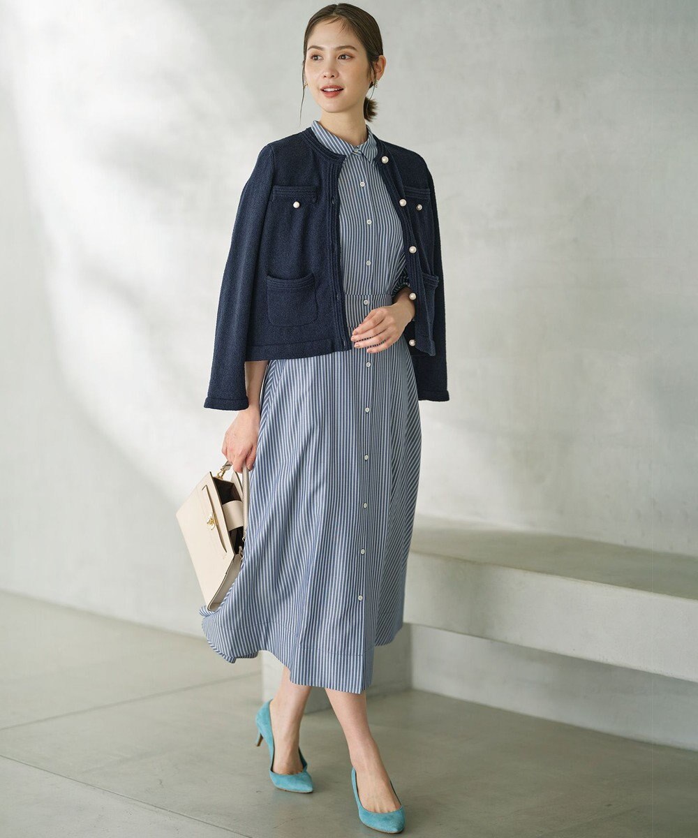 組曲 L 【WEB限定カラーあり】ボリュームスリーブシャツワンピース 