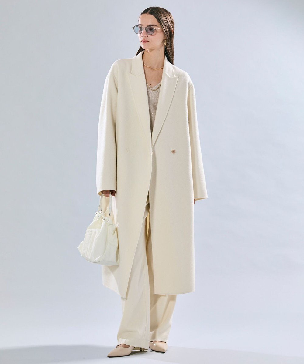 BEIGE， TERNES / 変形タックウールワイドパンツ 