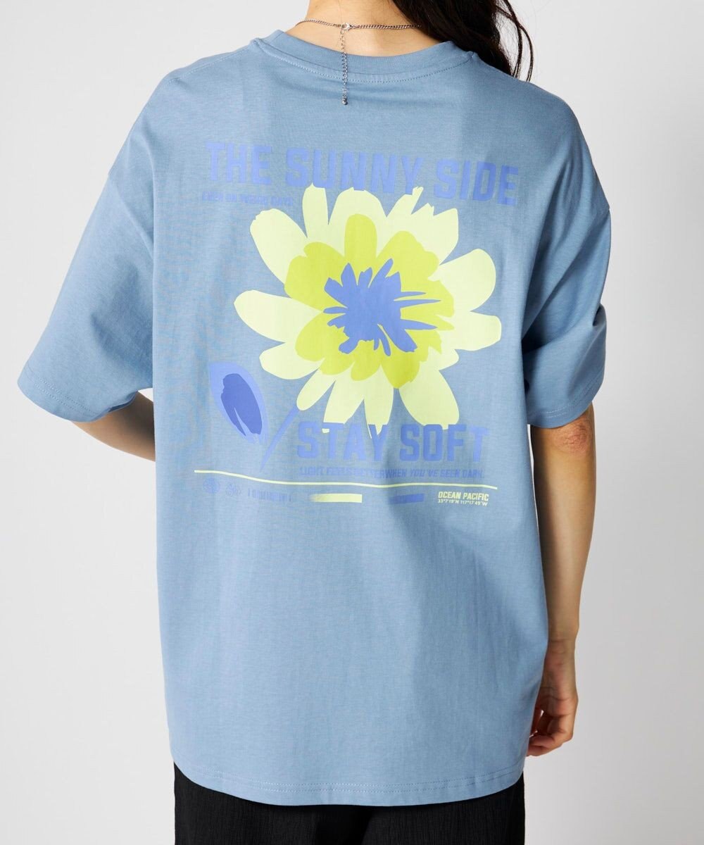 OP／FILA 【Ocean Pacific】フラワーバックプリントTシャツ 