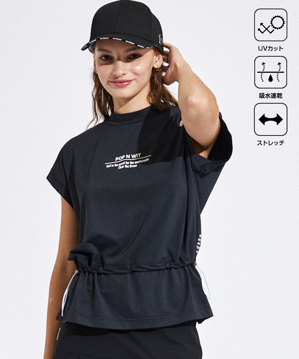PW CIRCULUS 【UVカット / 吸水速乾 / 伸縮性抜群】【WOMEN】ウエスト切り替えモック T 