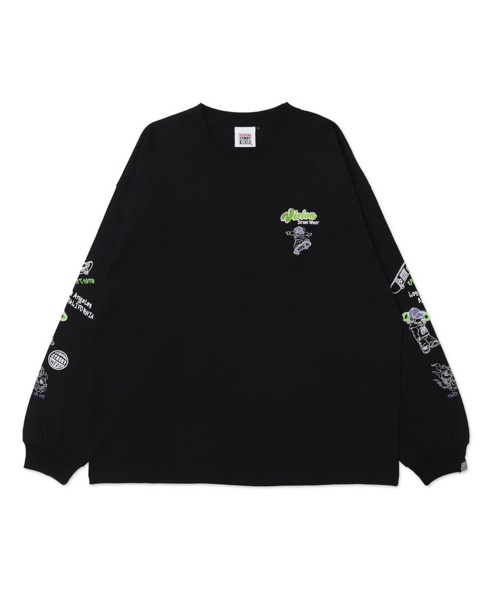 WEGO 【ユニセックス着用ITEM】別注VISIONグラフィックスリーブプリントT（LS） 