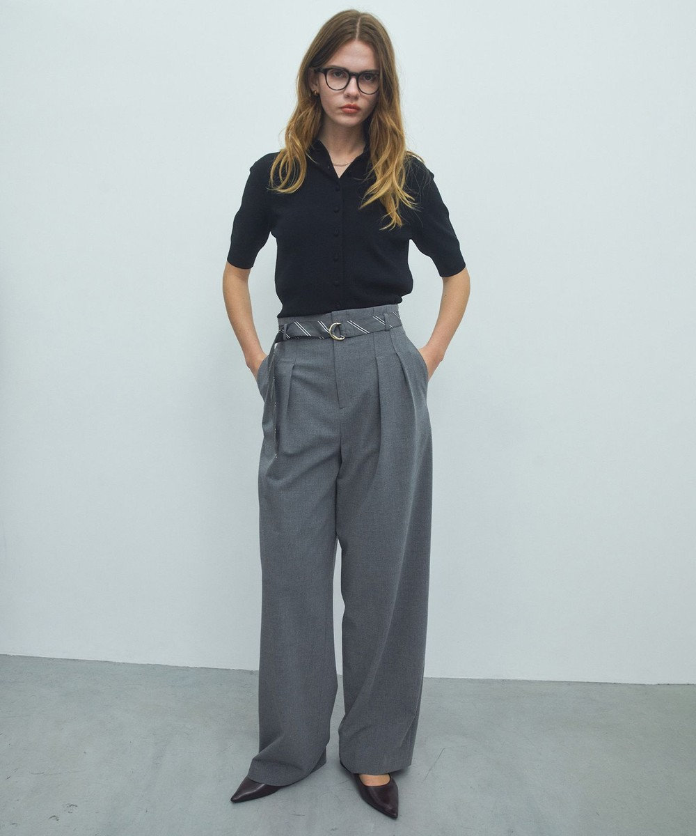 BEIGE， 【ロングセラー】LAURA / ストレッチ ポロニット 