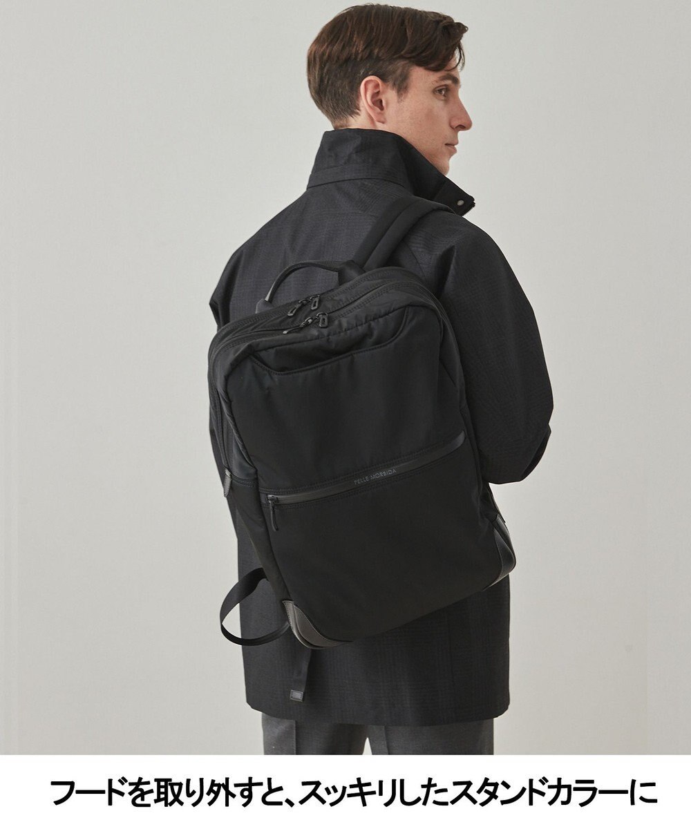 GOTAIRIKU 25年新作/3シーズン対応【仕事で着用可】メランジカルゼ フーデッドブルゾン_無地 