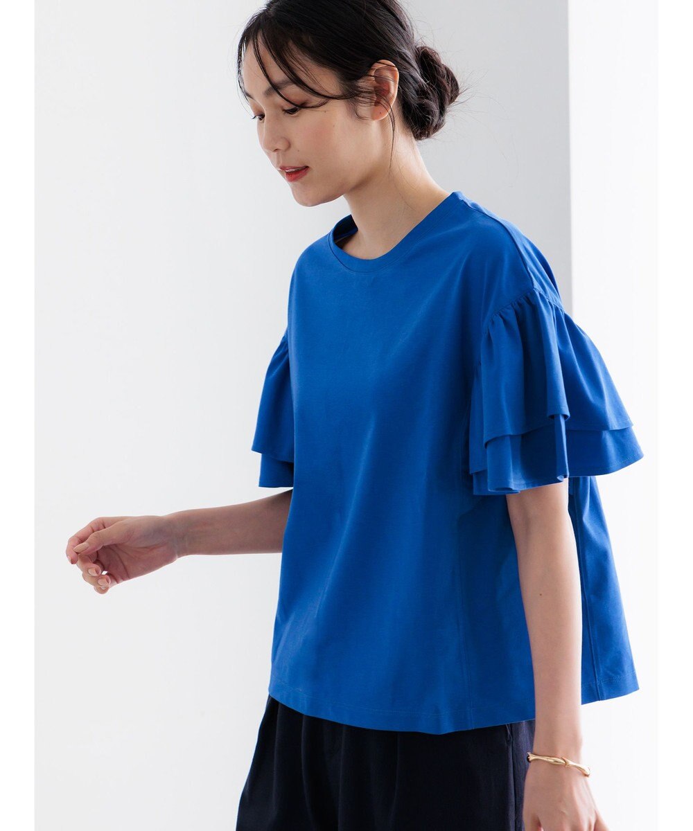 Te chichi 【接触冷感/遮熱/吸水速乾】フリルスリーブビッグTシャツ 