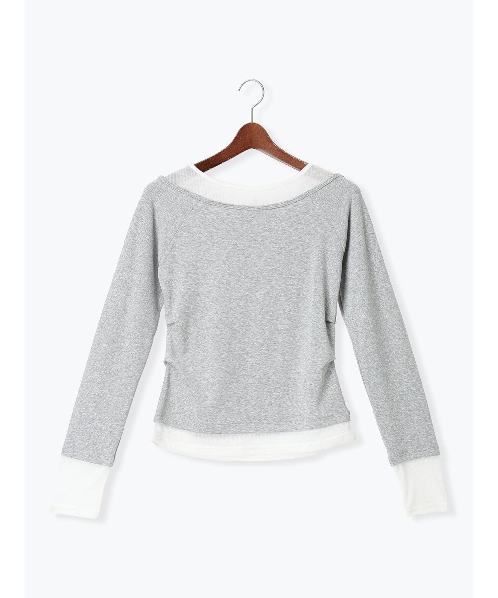 Te chichi レイヤードテレコトップス 