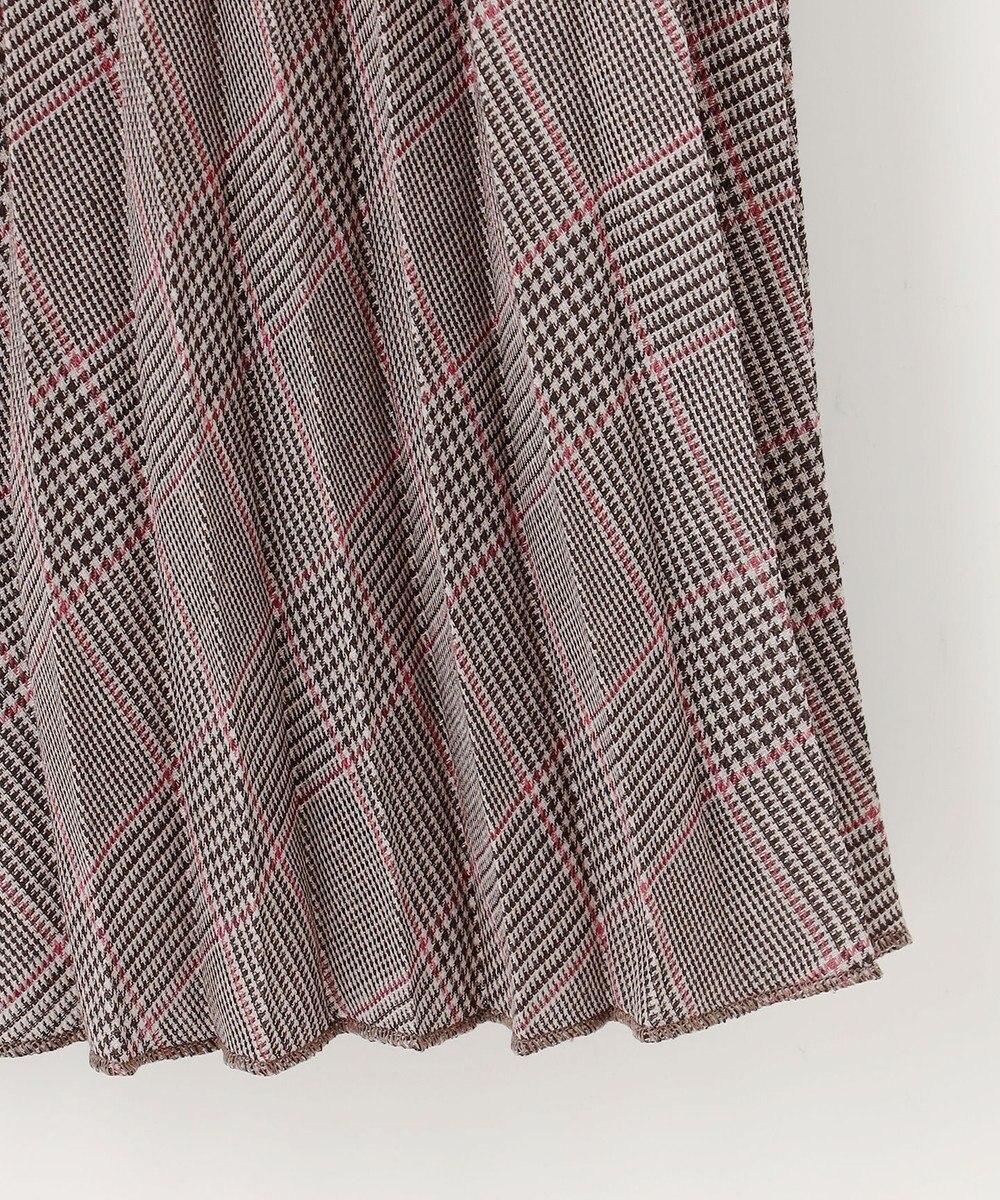 J.PRESS LADIES L 【洗える】テトロンレーヨンビエラ チェック プリーツ スカート 