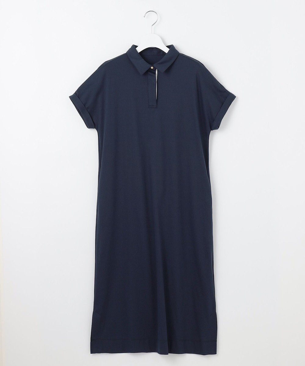 J.PRESS LADIES L 【WEB限定カラーあり・洗える】コンパクトコットンスムース ポロワンピース 