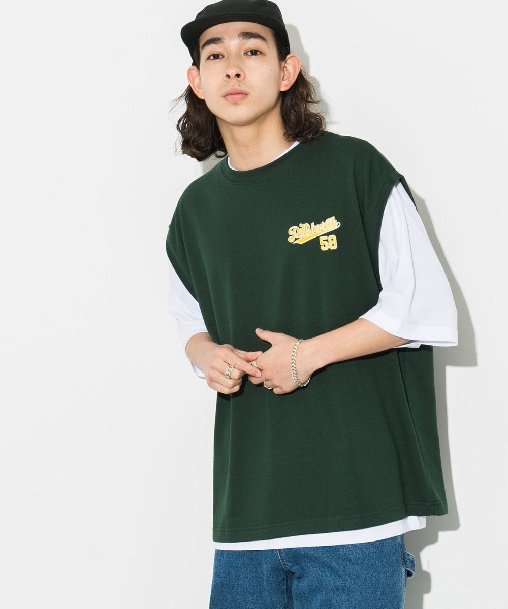 WEGO 【SETUPアイテム】アンサンブルスウェットベストT（S） 