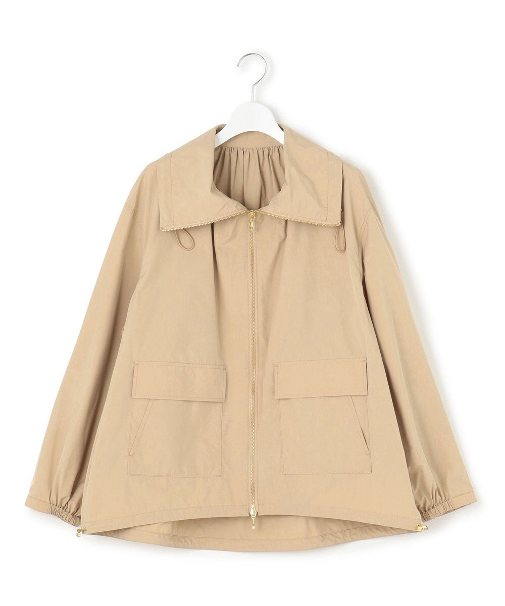 23区 L 【撥水加工】ソフトメモリータフタ スタンドネック ブルゾン 