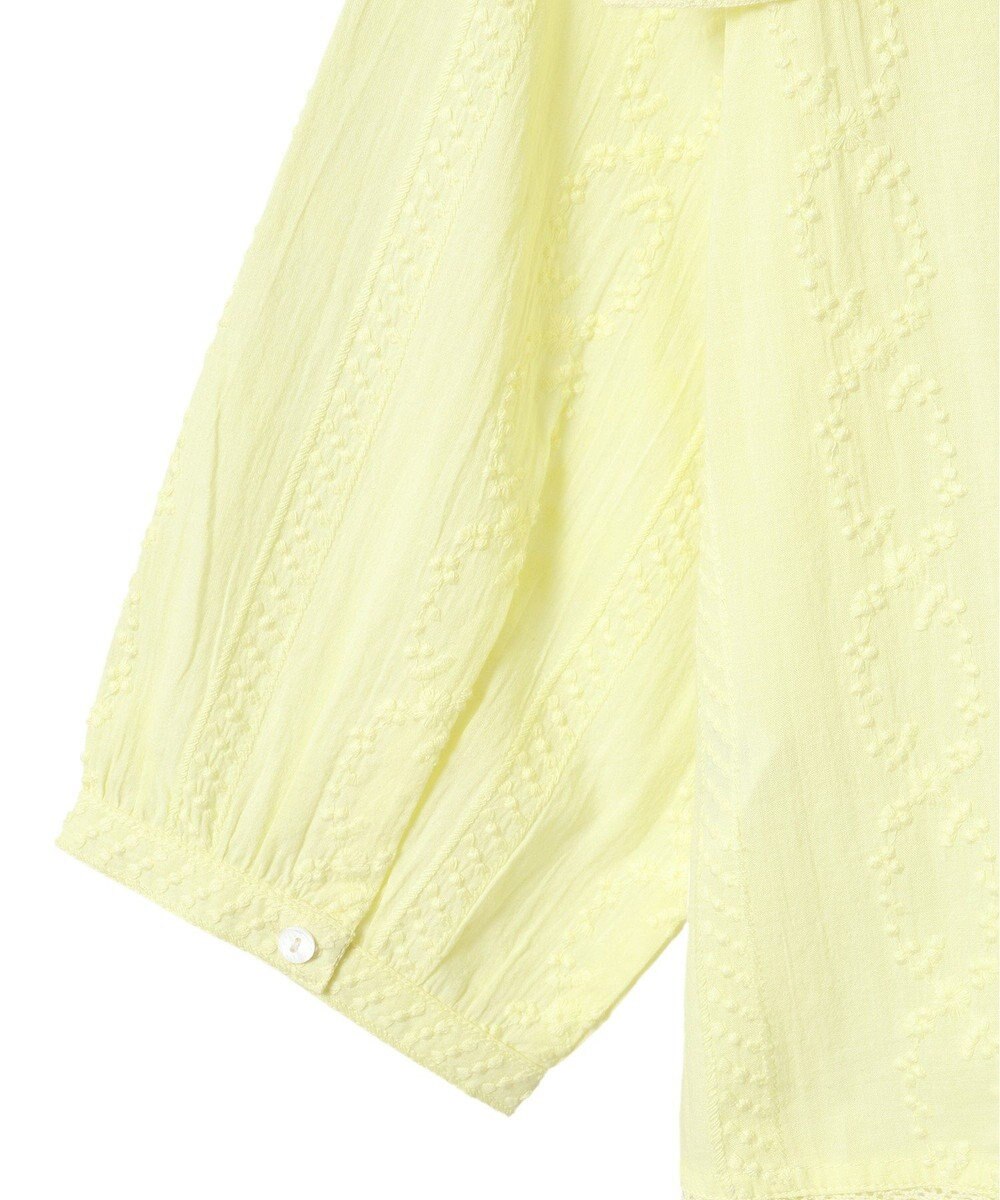 earth music&ecology ビッグカラー刺繍ブラウス 