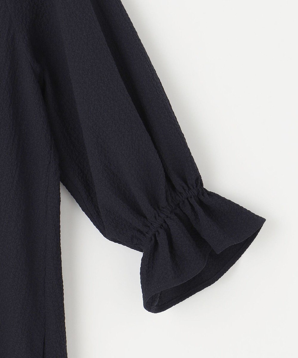 組曲 【WEB限定】クレープストレッチ シャツワンピース 