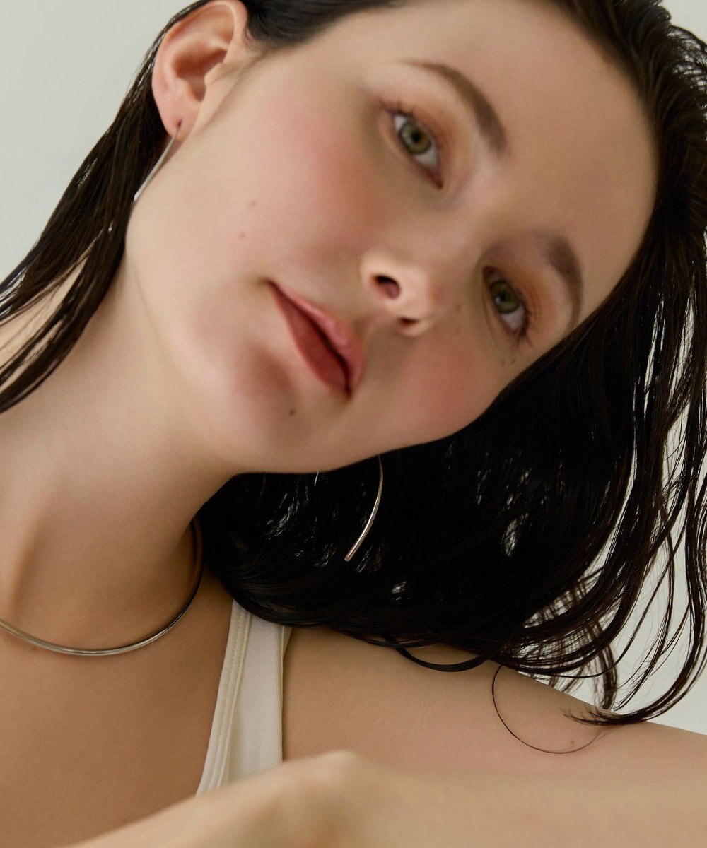 Phoebe 〈金属アレルギー対応〉エアリーフックピアス　シルバー　ステンレス 