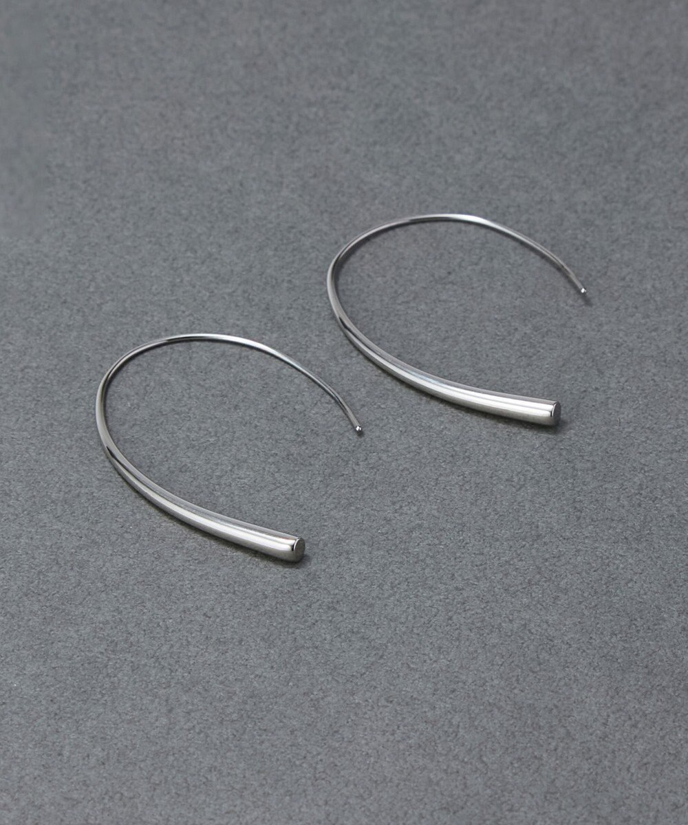 Phoebe 〈金属アレルギー対応〉エアリーフックピアス　シルバー　ステンレス 