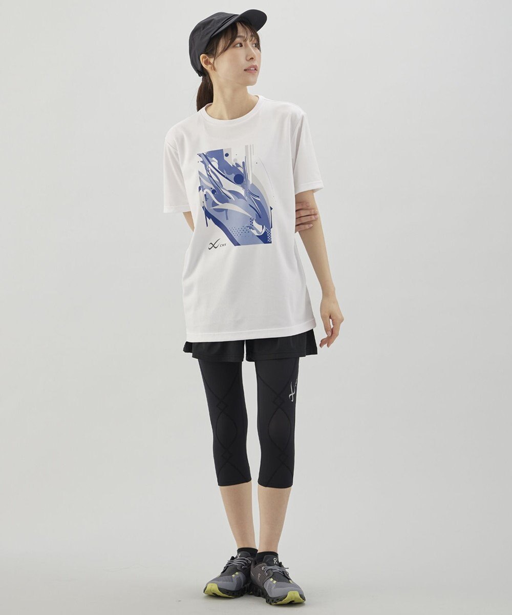 CW-X 【WOMEN】 CW-X ボトムス キュロットパンツ 3分丈 ほどよいストレッチ性 吸汗速乾(本体) レディース DHY303 /ワコール 