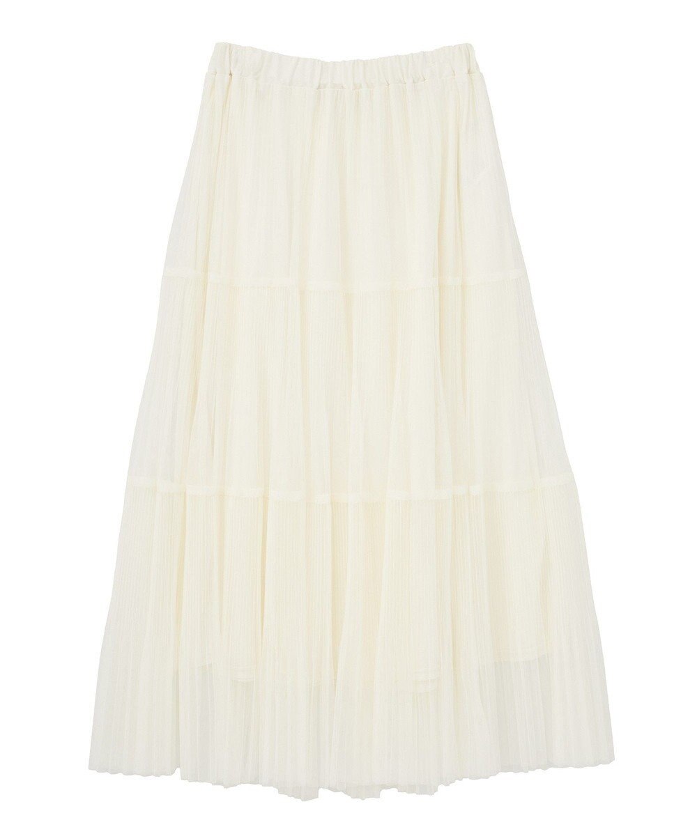 Green Parks チュールプリーツティアードスカート 
